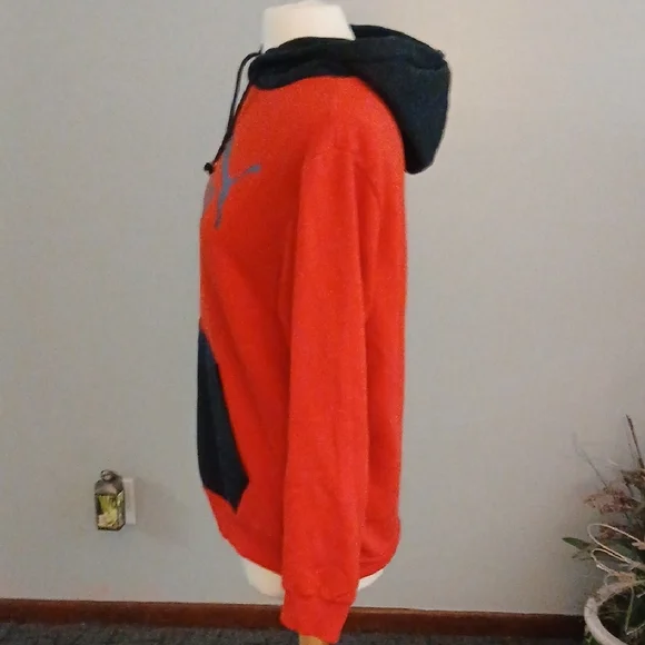 PUMA Red and Black Hoodie with Logo - Picture 2 of 6